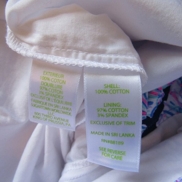 Lilly Pulitzer Multicolor Cotton Skort waist 26in - Picture 4 of 9